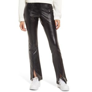 NWOT BP Faux Leather Flare Leggings